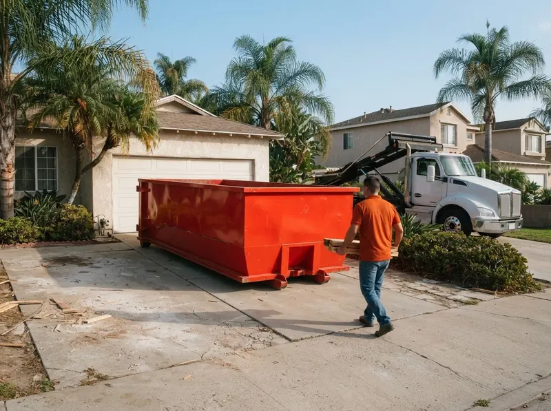 20-Yard Roll-Off Dumpster in Long Beach, CA